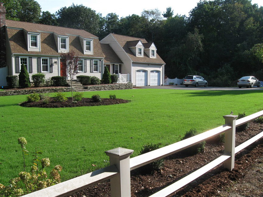 New lawn and plantings – Tyngsboro – After